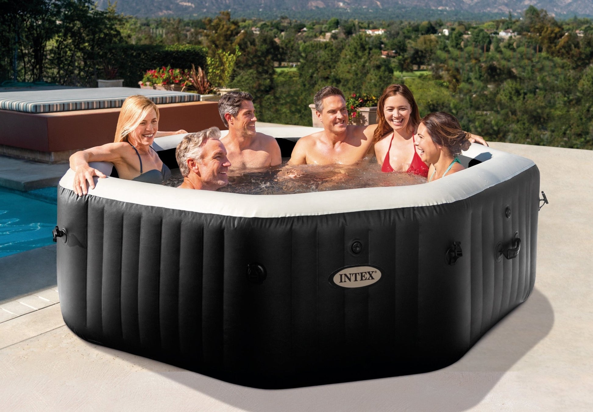 Intex Pure Spa Jet & Bubble Deluxe opblaasbare spa - 6 persoons - Azzura Pool
