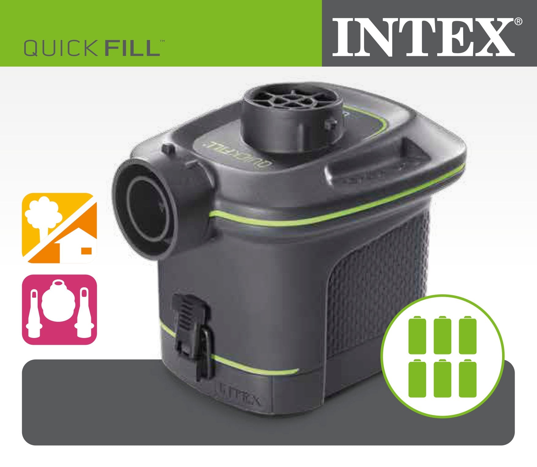 Intex Quick-Fill batterij luchtpomp - Azzura Pool