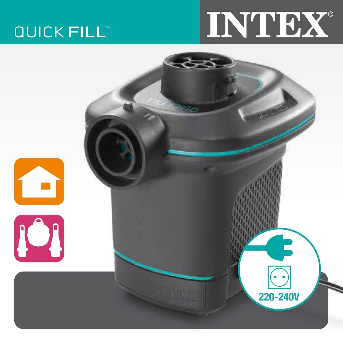 Intex Quickfill 230V AC luchtpomp - Azzura Pool