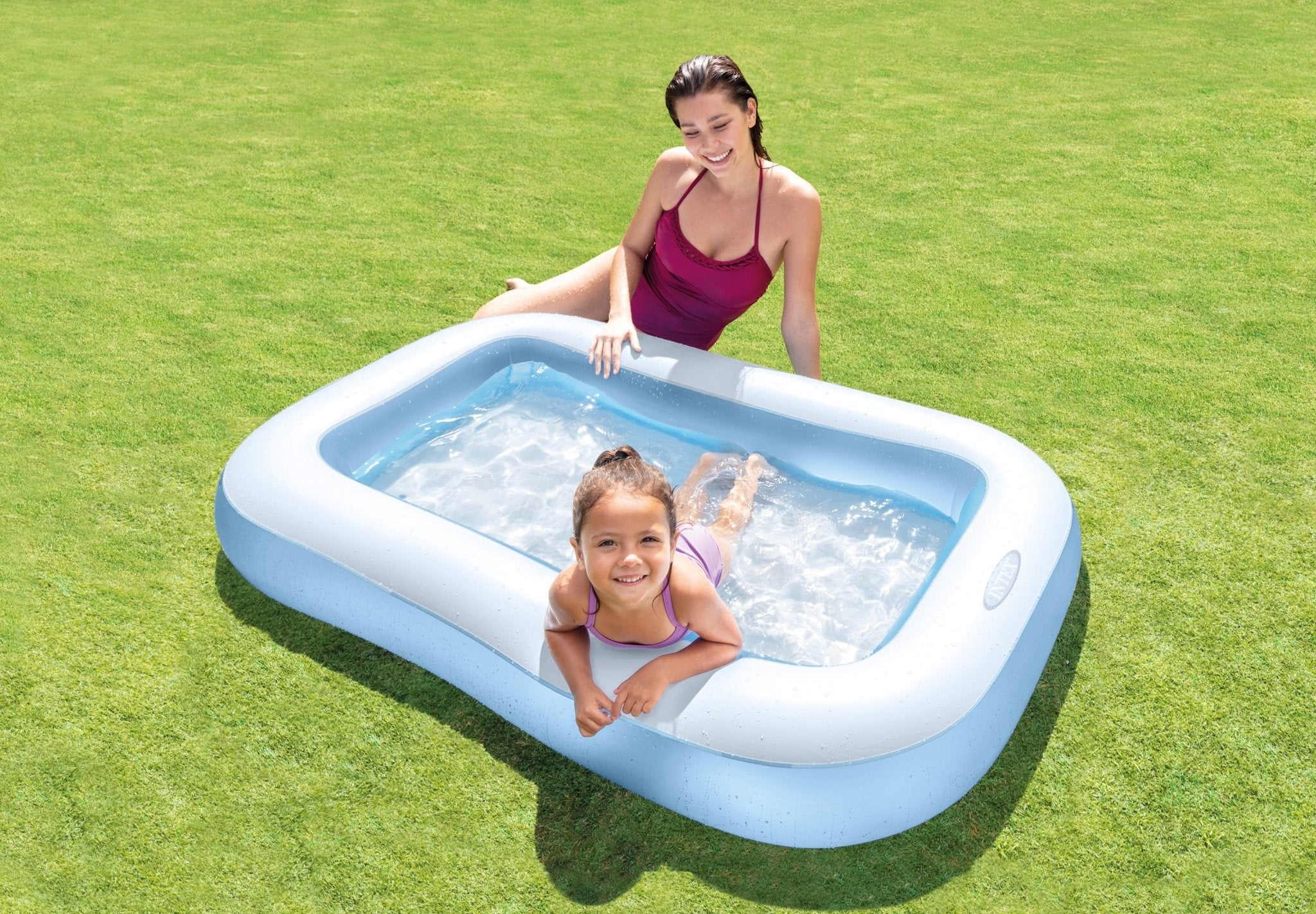 Intex Rechthoekig Opblaas zwembad 166 cm x 100 cm x 25 cm - Azzura Pool