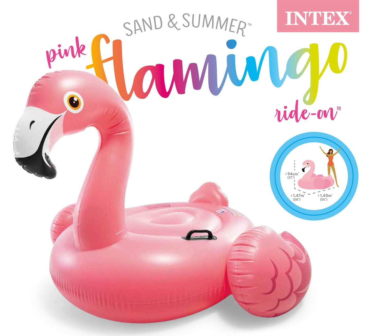 Intex Ride-On opblaasbare flamingo (178 cm) - Azzura Pool