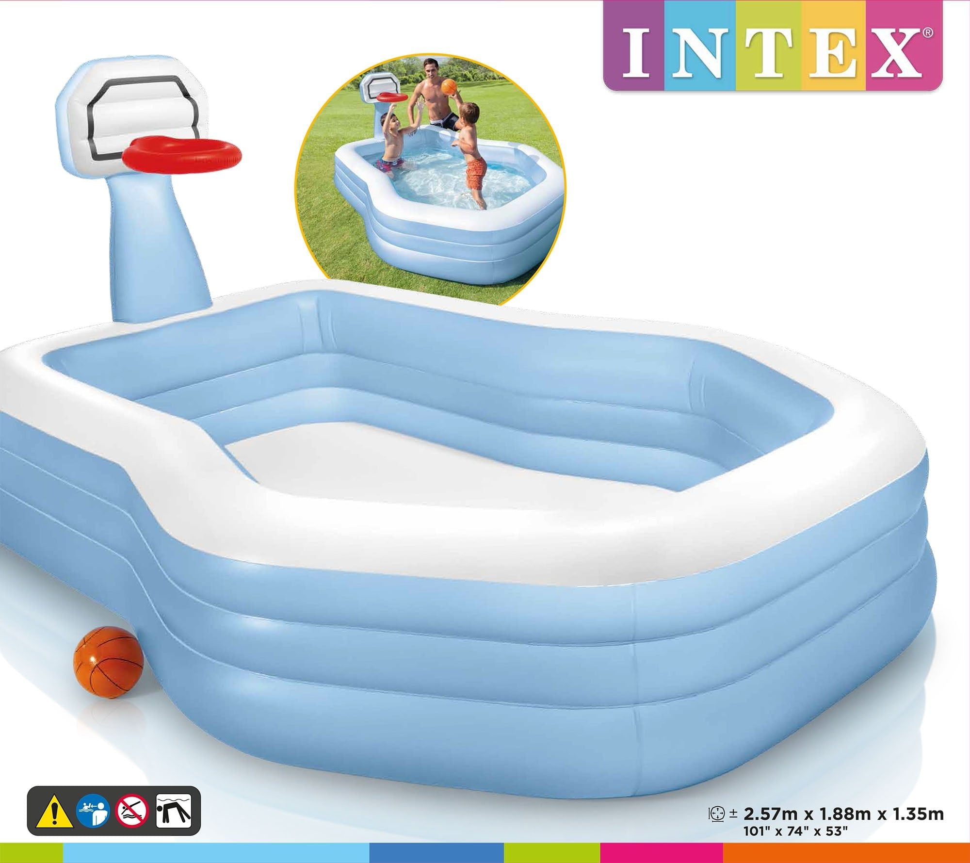 Intex Shootin' Hoops opblaaszwembad - Azzura Pool