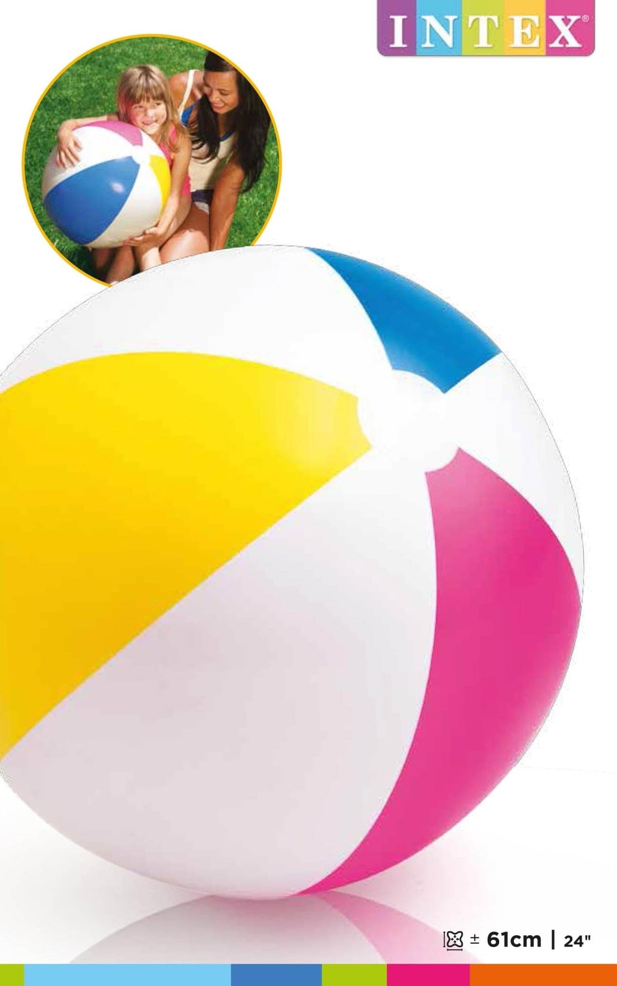 Intex Strandbal Glossy - 61 cm - Azzura Pool