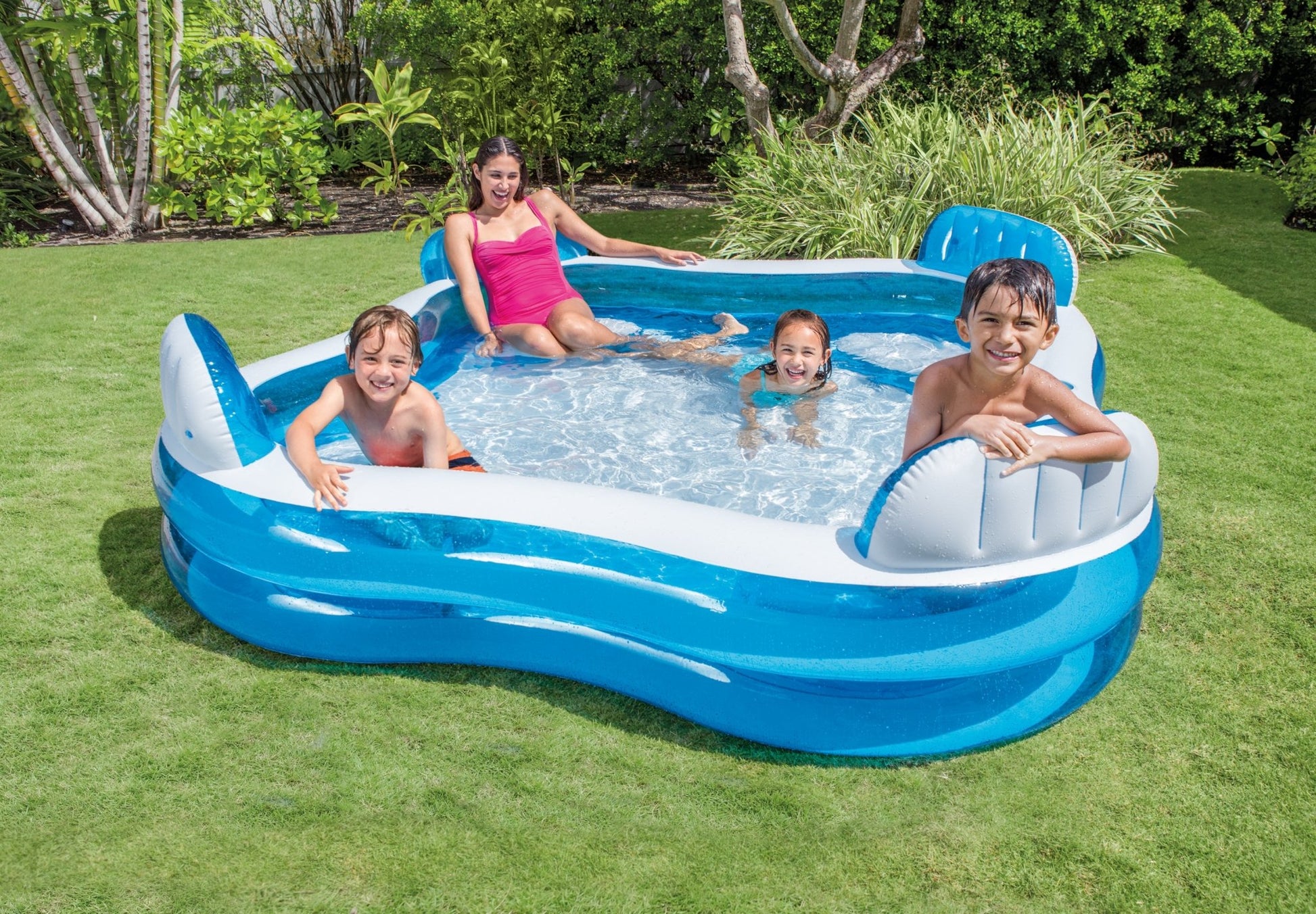 Intex Swim Center Family Pool zwembad vierkant 229 cm x 229 cm x 66 cm - Azzura Pool