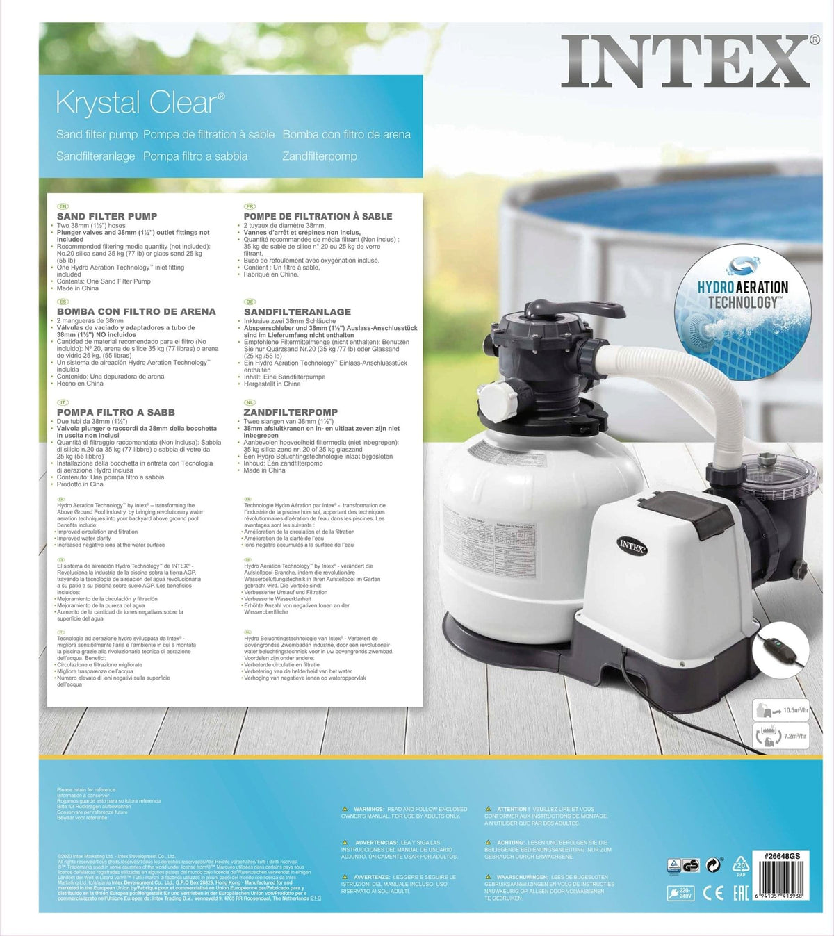Intex SX2800 zandfilterpomp - 8 m³/u - Azzura Pool