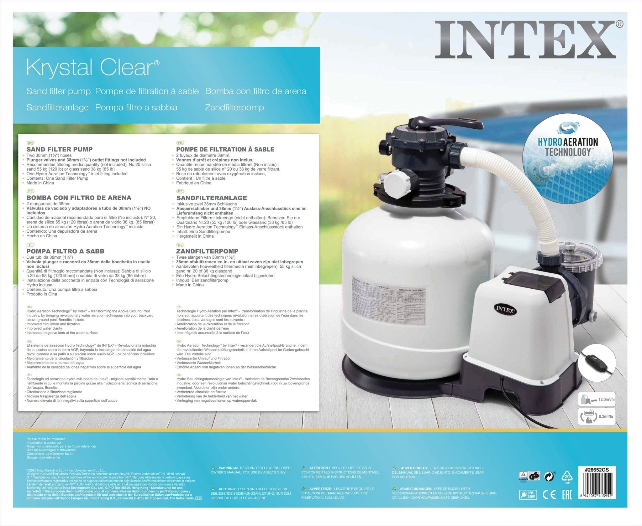 Intex SX3200 zandfilterpomp - 10 m³/u - Azzura Pool
