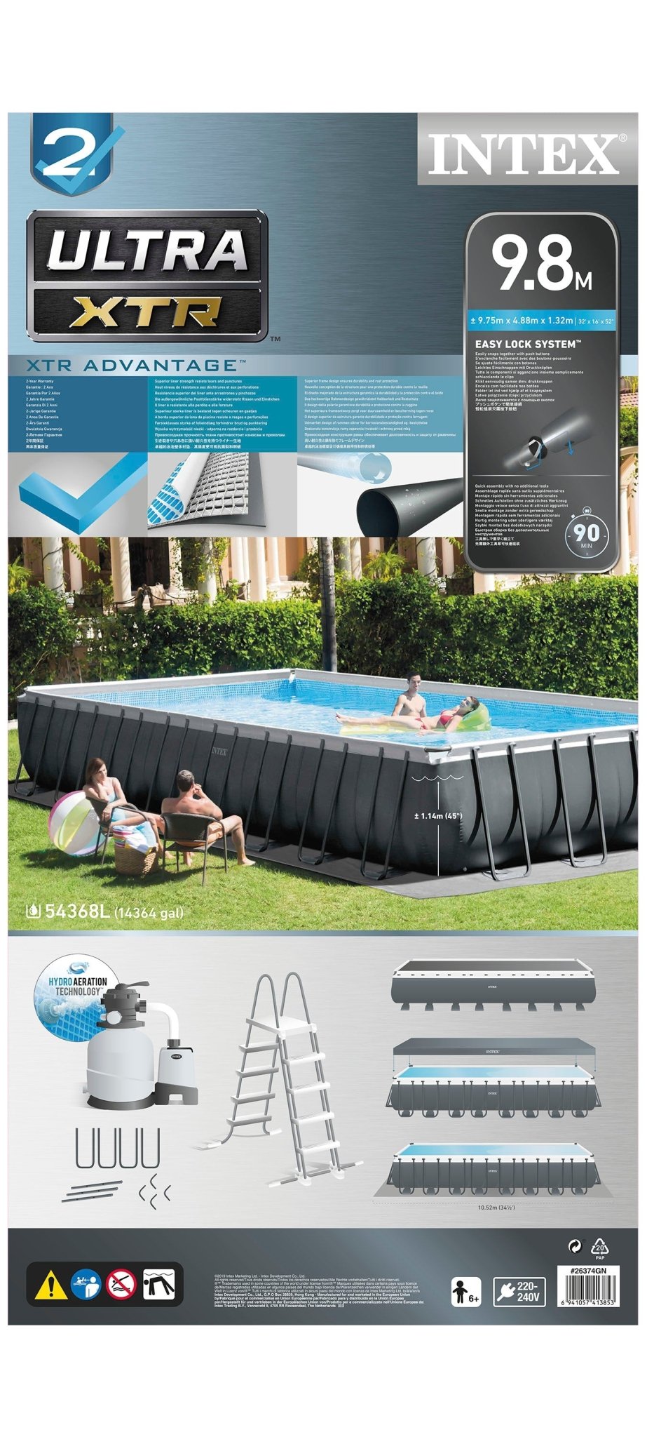 Intex Ultra XTR Frame Pool 975 cm x 488 cm x 132 cm - Azzura Pool
