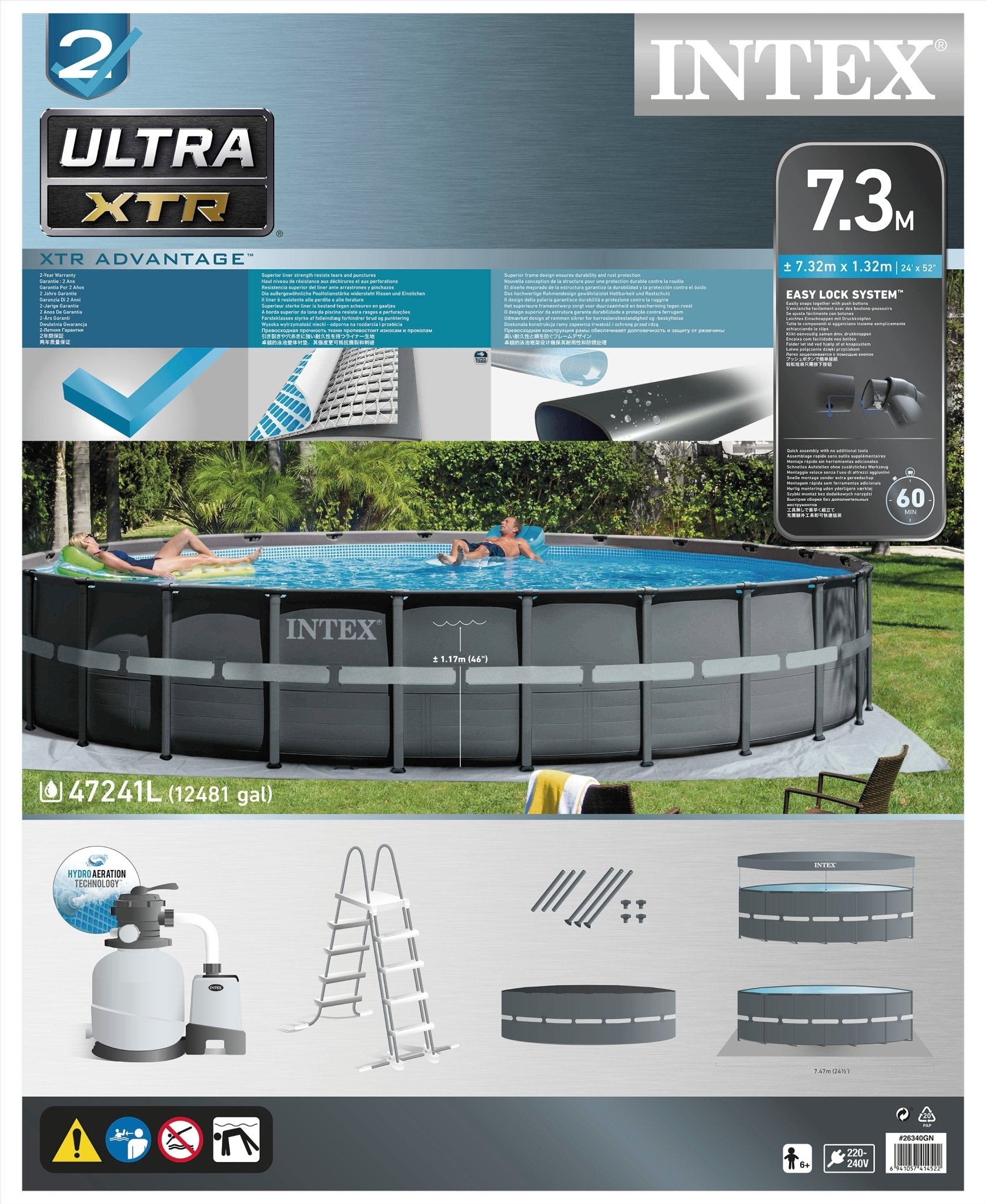 Intex Ultra XTR Frame Pool Ø732 cm x 132 cm - Azzura Pool