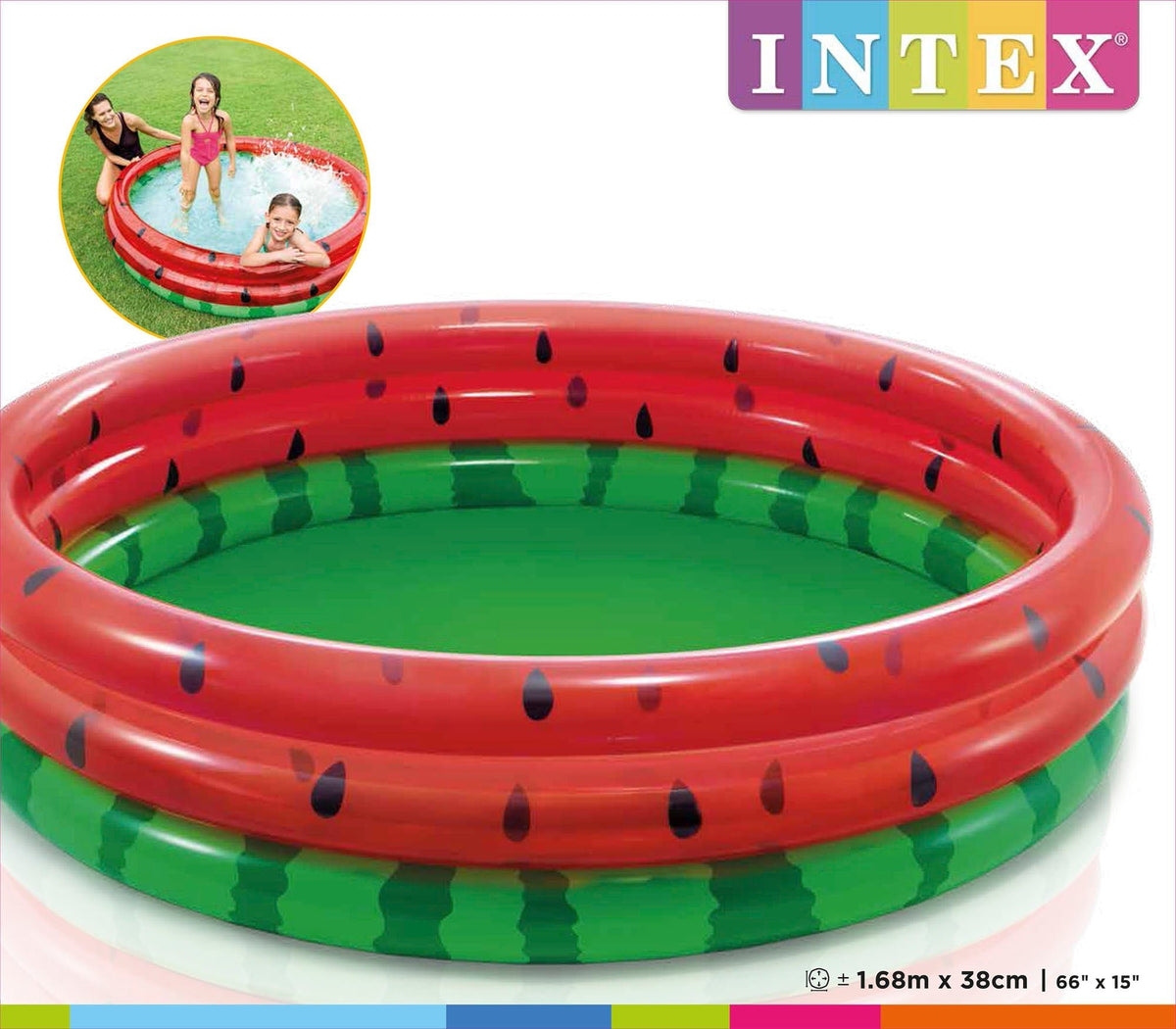 Intex Watermeloen kinderzwembad Ø168cm x 38cm - Azzura Pool