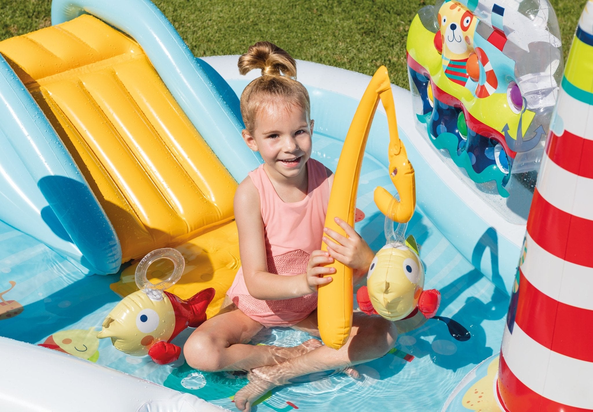 Intex Zeeparadijs bad met accessoires 218cm x 188cm x 99cm - Azzura Pool