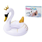 Jilong aufblasbarer Tierschwan 115 x 45 cm PVC weiß/gold