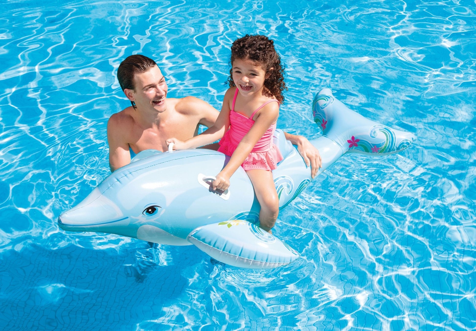 Kleine Dolfijn Ride-On 175 cm x 66 cm - Azzura Pool