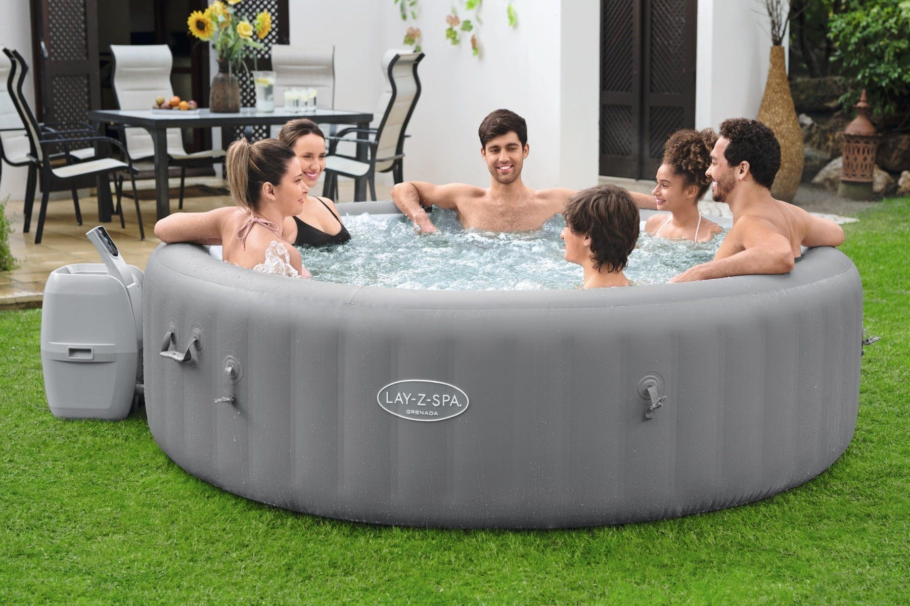 Lay-Z Spa Grenada AirJet Opblaasbare Spa - 8 Persoons - Azzura Pool