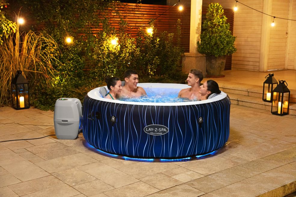 Lay-Z Spa Hollywood Airjet opblaasbare spa - 6 persoons - Azzura Pool