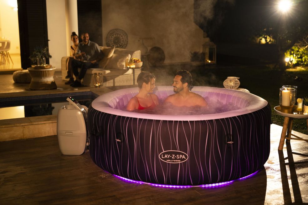 Lay-Z Spa Hollywood Airjet opblaasbare spa - 6 persoons - Azzura Pool