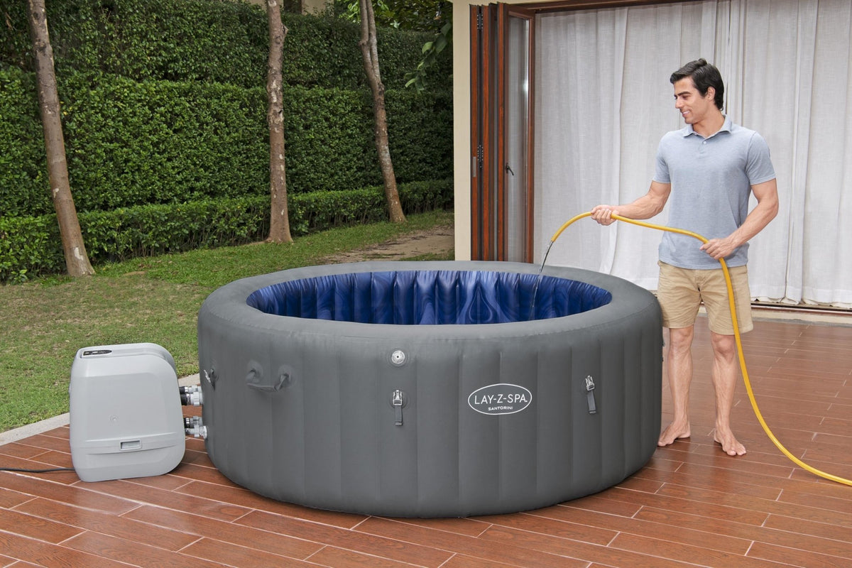 Lay-Z Spa Santorini HydroJet Pro opblaasbare spa - 7 persoons - Azzura Pool