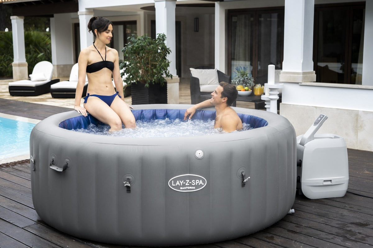 Lay-Z Spa Santorini HydroJet Pro opblaasbare spa - 7 persoons - Azzura Pool