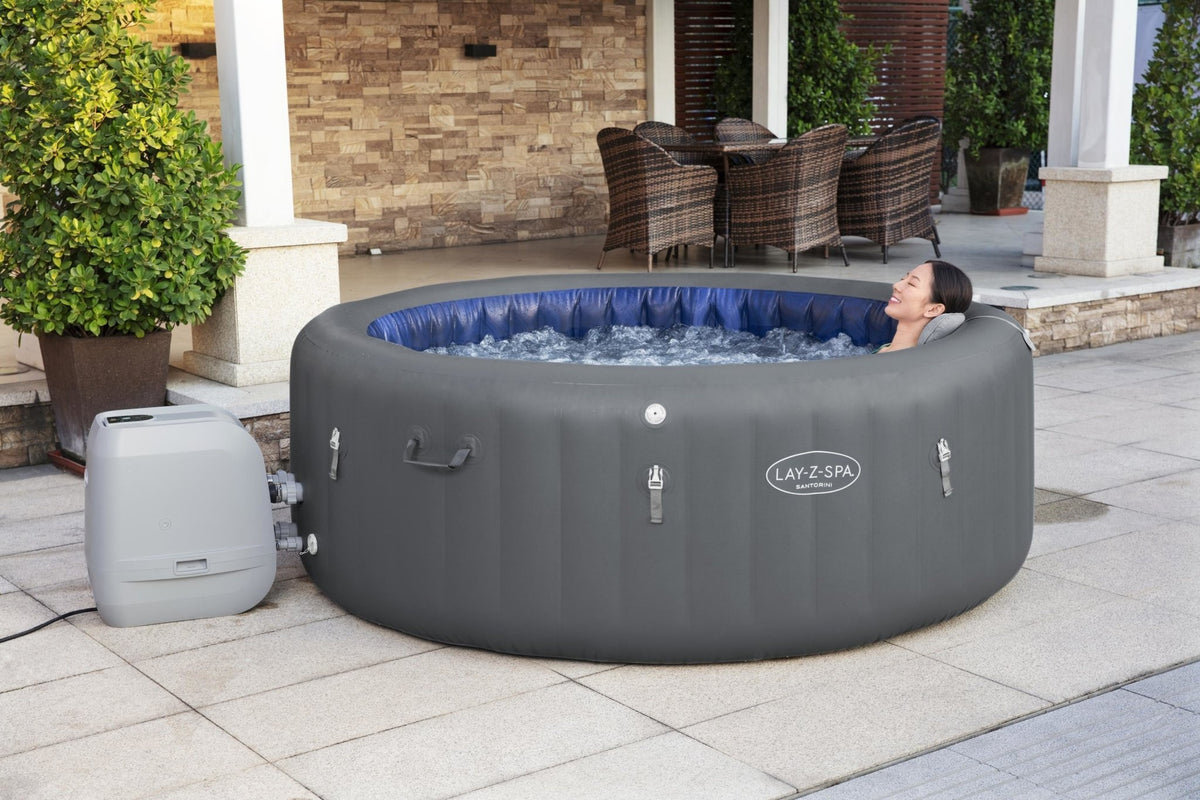 Lay-Z Spa Santorini HydroJet Pro opblaasbare spa - 7 persoons - Azzura Pool