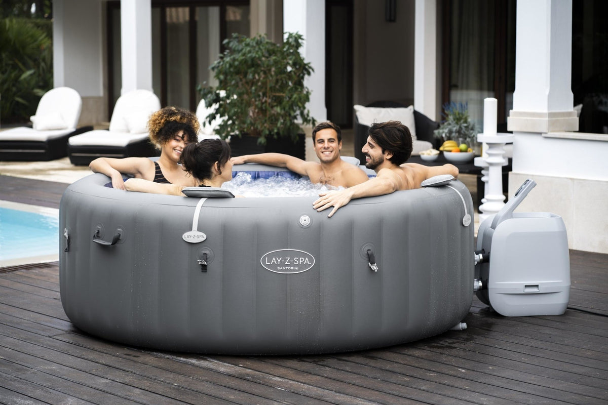 Lay-Z Spa Santorini HydroJet Pro opblaasbare spa - 7 persoons - Azzura Pool