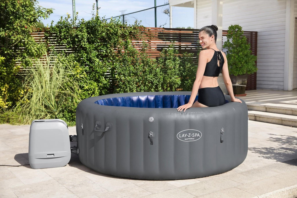 Lay-Z Spa Santorini HydroJet Pro opblaasbare spa - 7 persoons - Azzura Pool