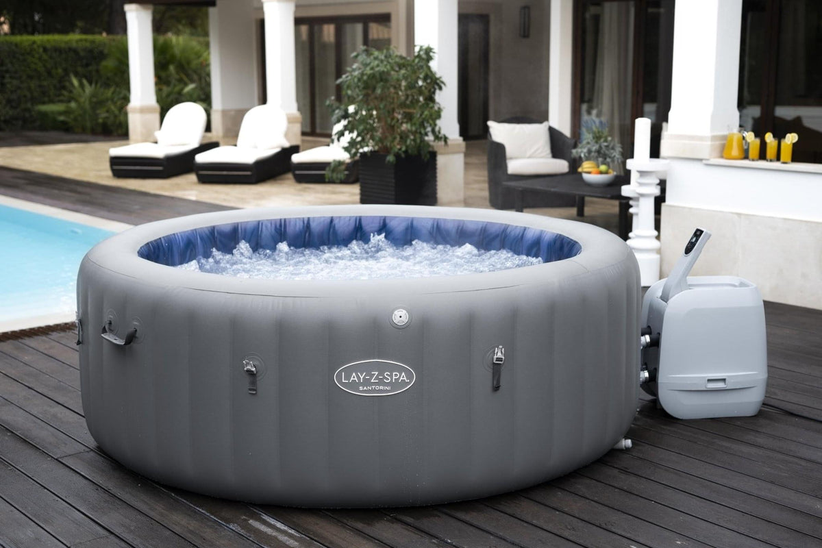 Lay-Z Spa Santorini HydroJet Pro opblaasbare spa - 7 persoons - Azzura Pool
