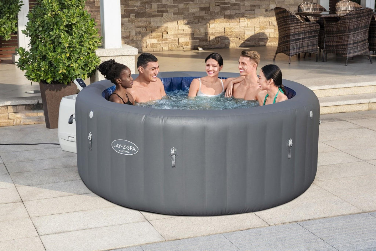 Lay-Z Spa Santorini HydroJet Pro opblaasbare spa - 7 persoons - Azzura Pool