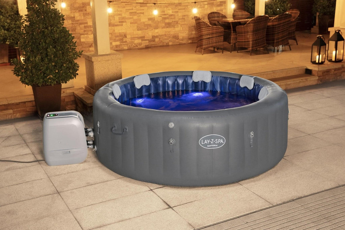 Lay-Z Spa Santorini HydroJet Pro opblaasbare spa - 7 persoons - Azzura Pool