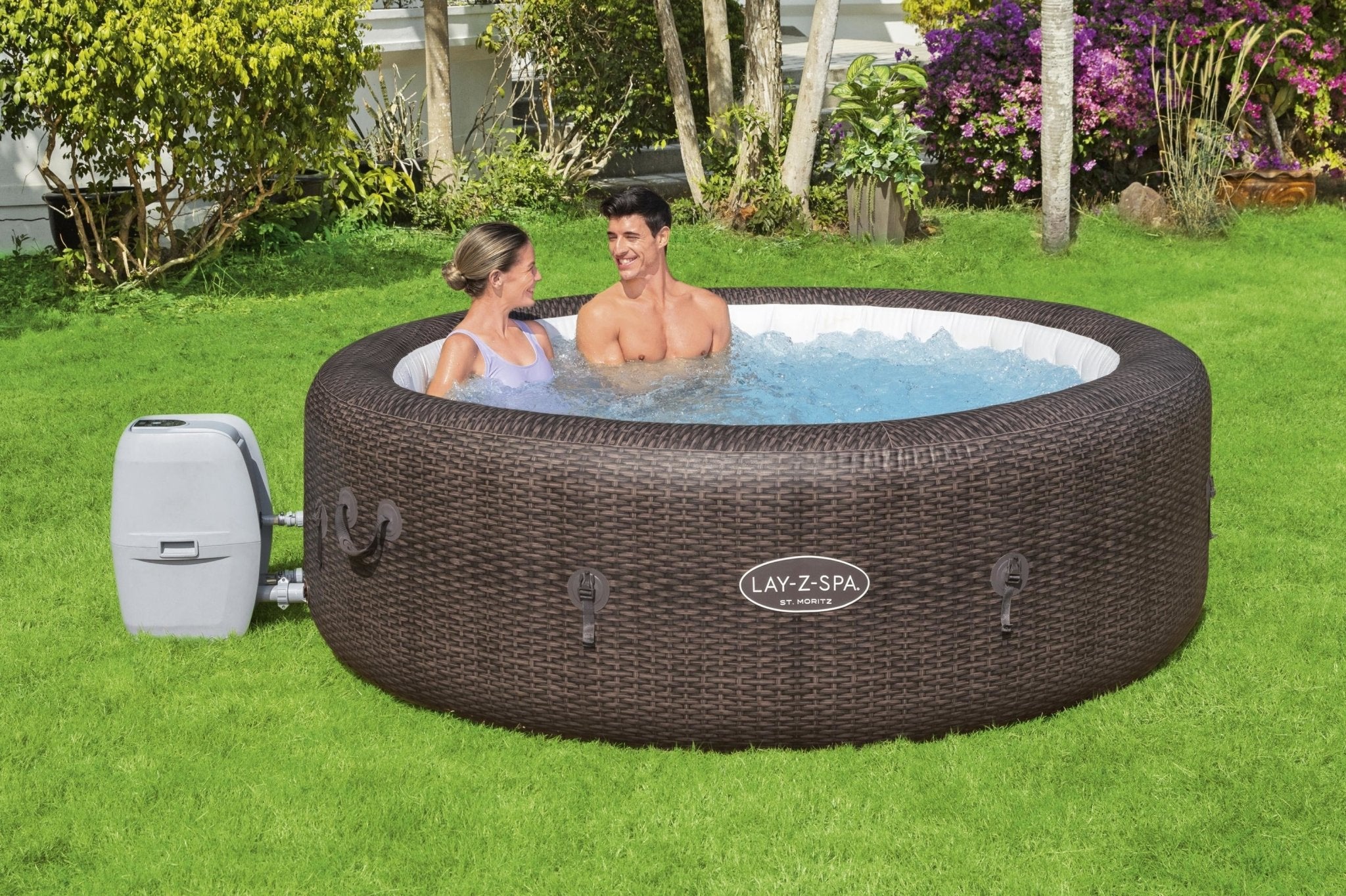 Lay-Z Spa St. Moritz Airjet opblaasbare spa, 7 persoons - Azzura Pool