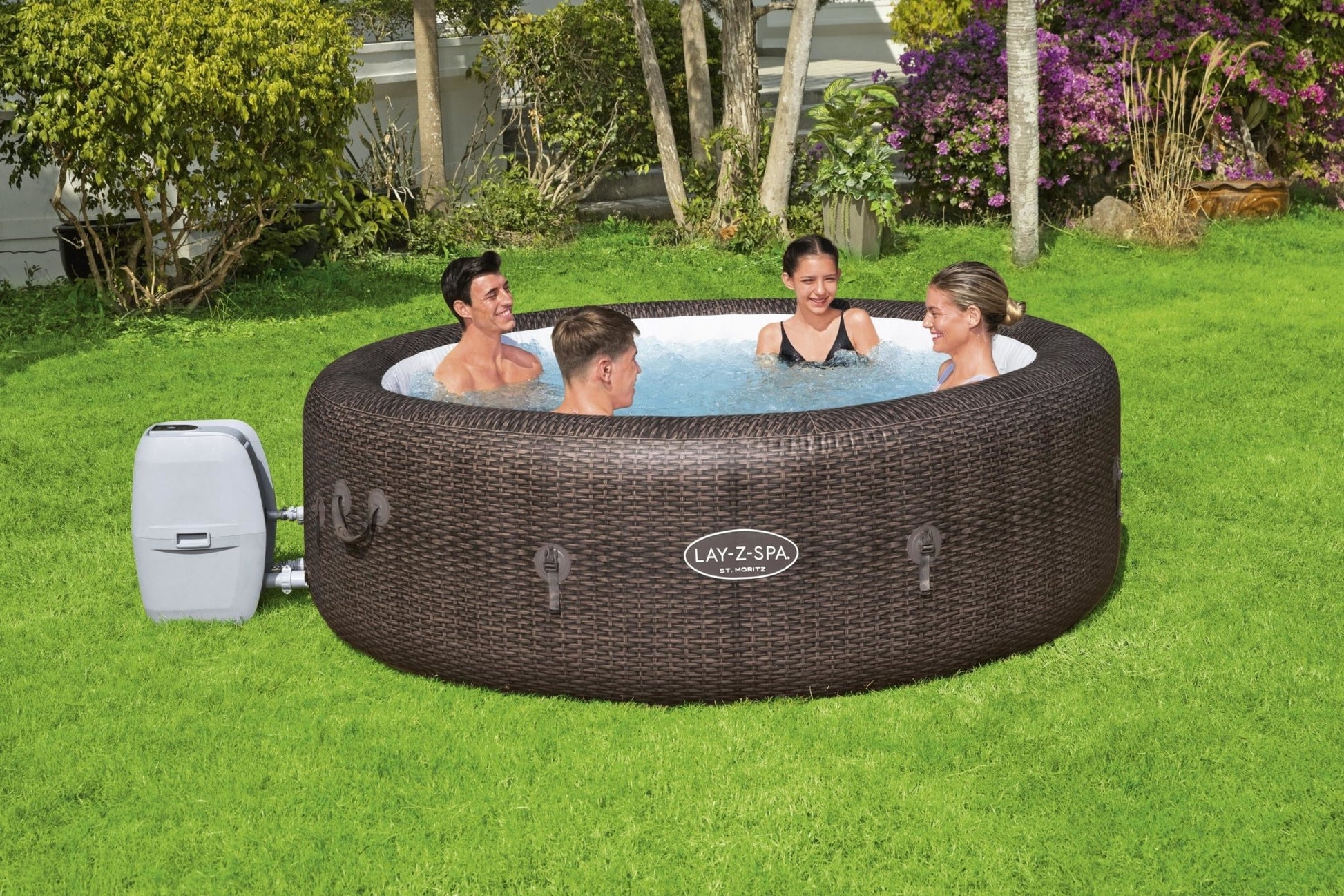 Lay-Z Spa St. Moritz Airjet opblaasbare spa, 7 persoons - Azzura Pool