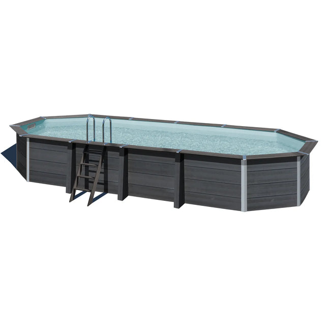 Piscina Gre ovalada Avantgarde de composite 804 cm x 386 cm x 124 cm