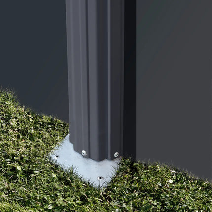 Zwembad Gre Louko staal grijs antraciet Ø480x122cm