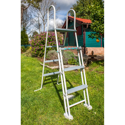 Zwembad Gre Louko staal grijs antraciet Ø480x122cm