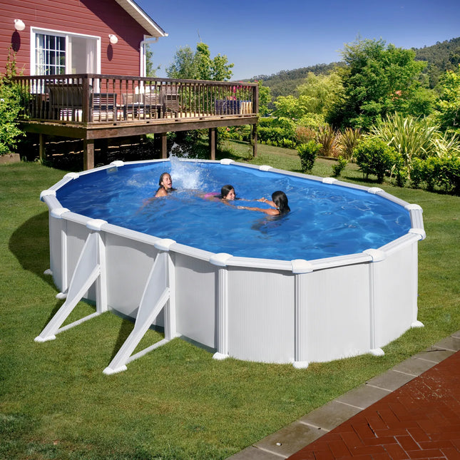 Piscine ovale Gré Atlantis 527 cm x 500 cm x 132 cm