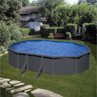 Piscina Gre Louko acero gris antracita 527cm x 327cm x 122cm