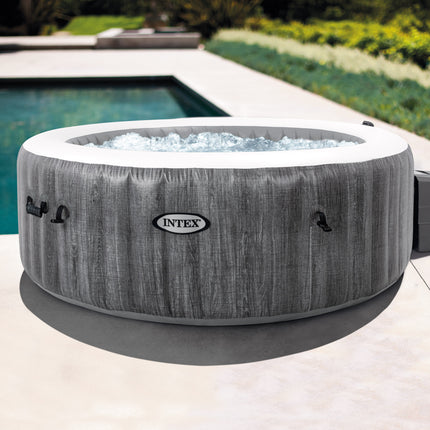 Intex PureSpa Greywood Deluxe opblaasbare spa, 4 persoons