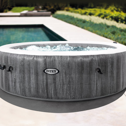 Intex PureSpa Greywood Deluxe opblaasbare spa, 6 persoons