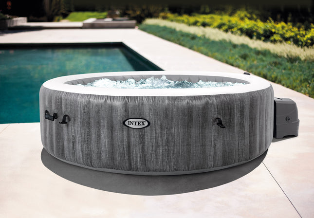 Intex PureSpa Greywood Deluxe aufblasbares Spa, 6 Personen