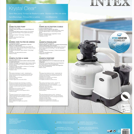 Intex Krystel Clear Sandfilterpumpe 10,5 m3