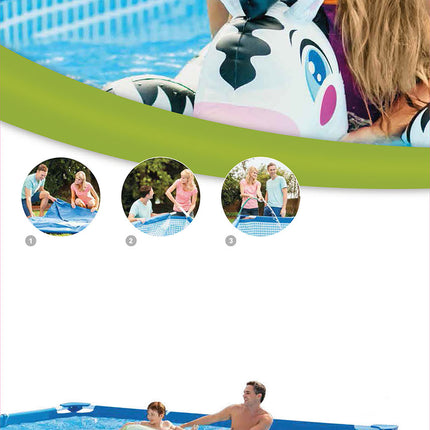 Intex Pool mit rechteckigem Rahmen, 260 cm x 160 cm x 65 cm