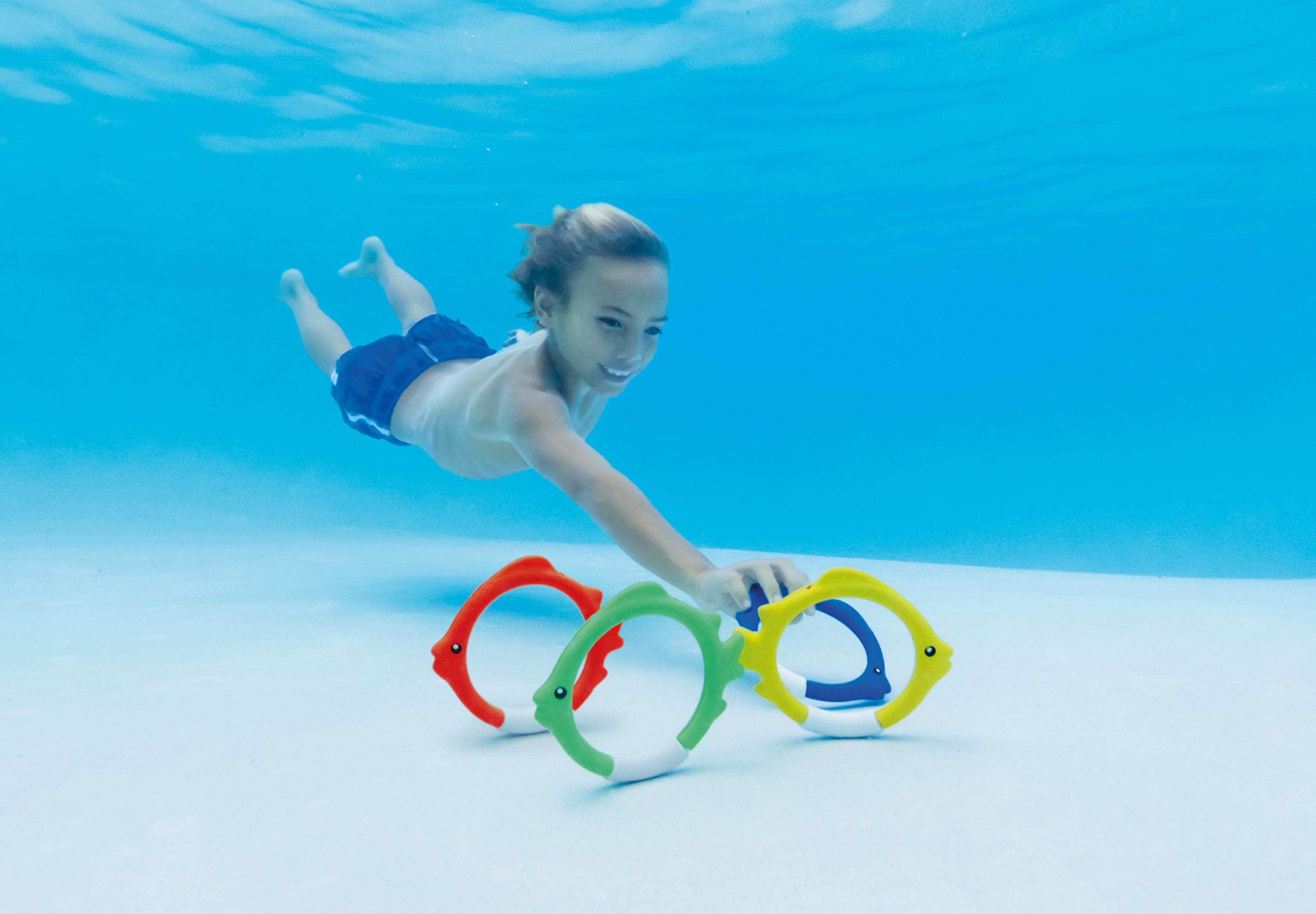 Unterwasserspielset Intex Fischringe 4er Set