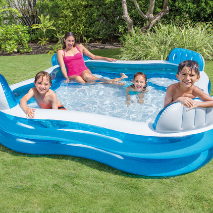 Intex Swim Center Family Pool zwembad vierkant 229 cm x 229 cm x 66 cm