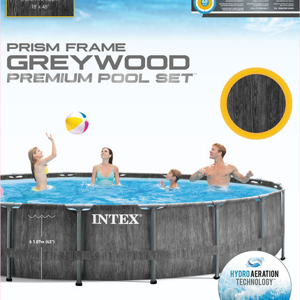 Intex Greywood Prisma-Rahmen Ø549 x 122 cm