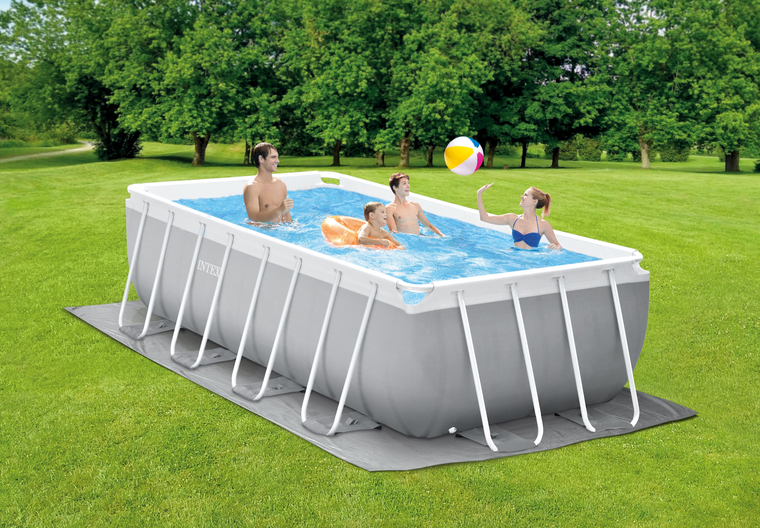 Intex Prism Frame rechteckig 400 cm x 200 cm x 122 cm