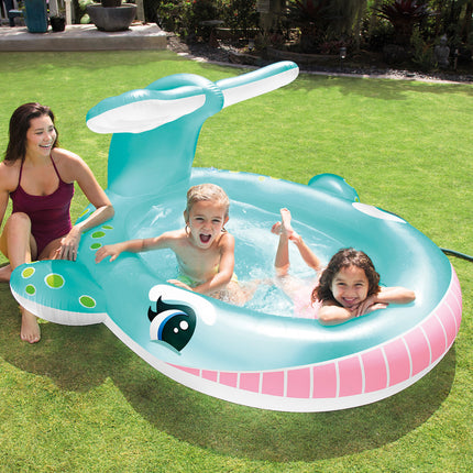 Intex Walschwimmbecken mit Wasserspaß 201 cm x 196 cm x 91 cm