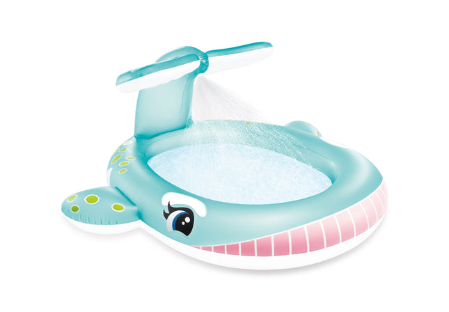 Intex walvis zwembad met waterplezier 201cm x 196cm x 91cm