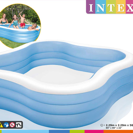 Intex Beach Wave Opblaasbaar Zwembad 229cm x 229cm x 56cm