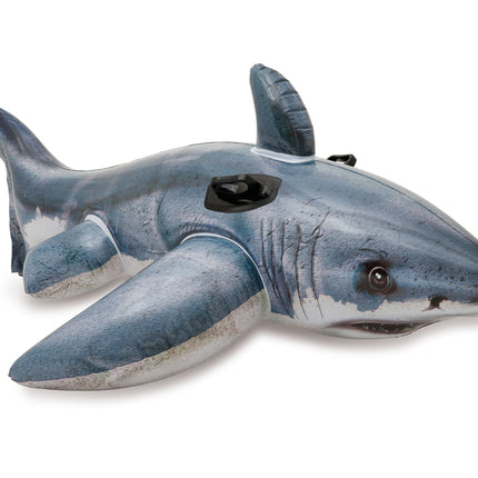 Intex aufblasbarer White Shark Grau/Weiß 