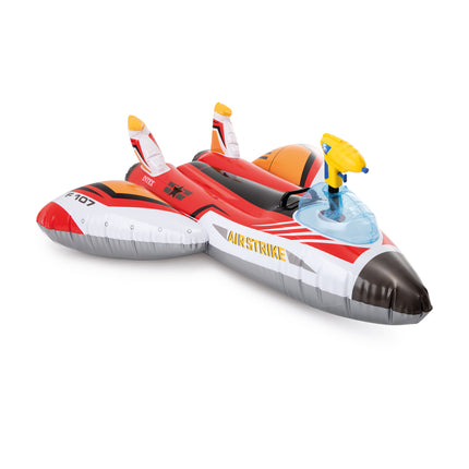 Intex aufblasbares Flugzeug mit Wasserpistole 117 cm - Rot
