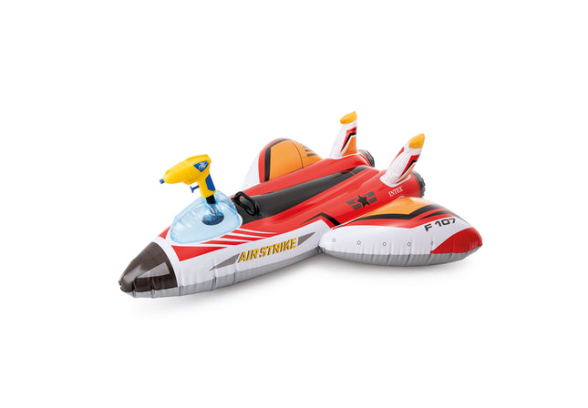 Intex aufblasbares Flugzeug mit Wasserpistole 117 cm - Rot