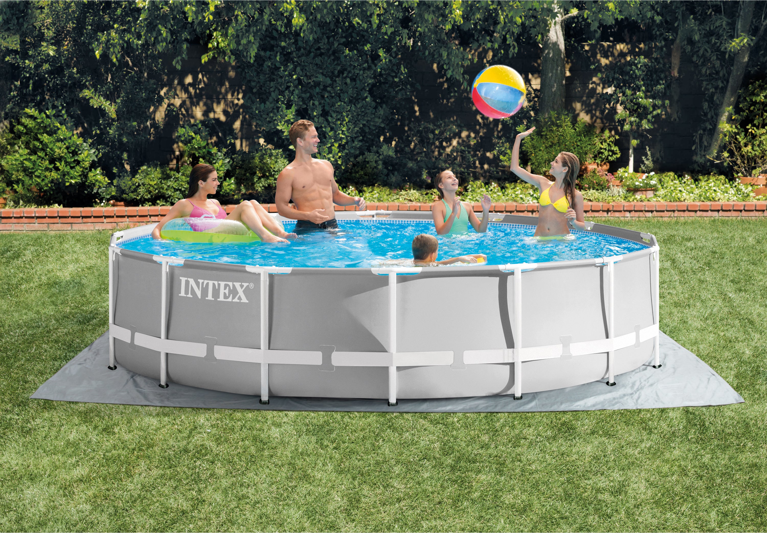 Intex Prisma-Rahmen Ø427 cm x 107 cm